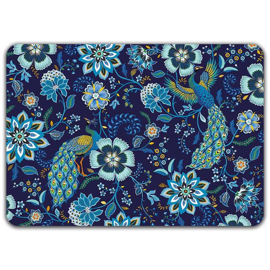 Paons du Cachemire - Set de table dorure Cartes d'Art